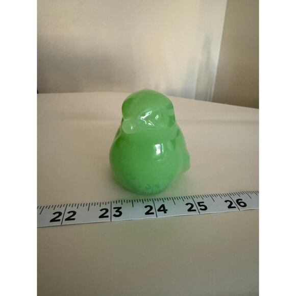 Fenton Green Bird Figure, Vintage Fenton Bird, Fenton Bird - Picture 3 of 5